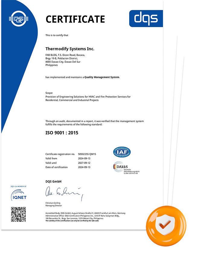 ISO 9001 2015 Certificate